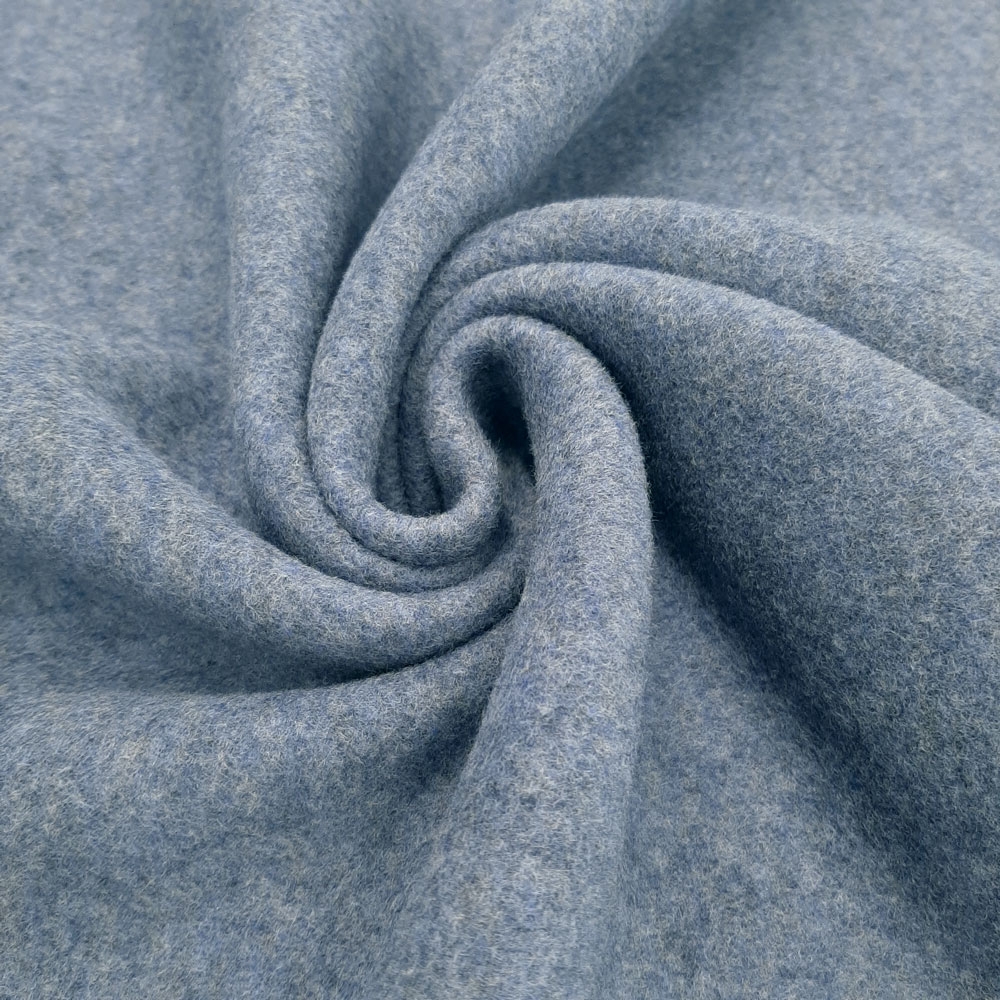 Organic Cotton Fleece – Høykvalitets bomullsfleece – Økologisk bomull - Blå melange