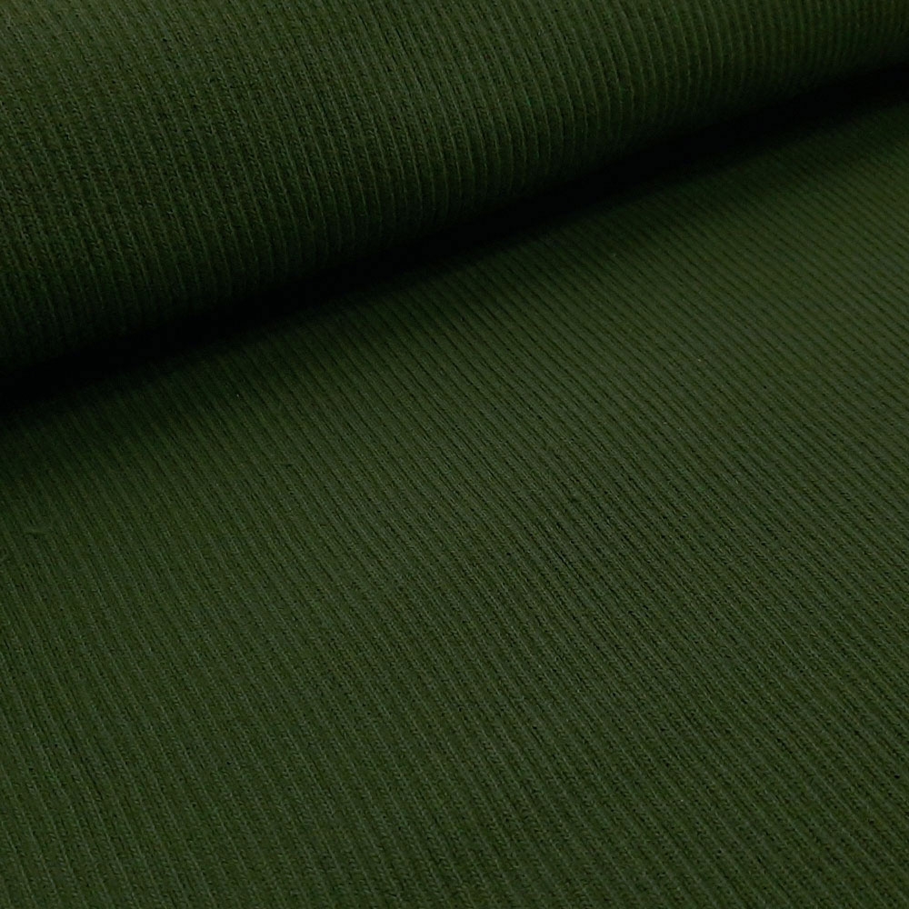 Livo - strikket linning - mørkegrønn - per 10 cm