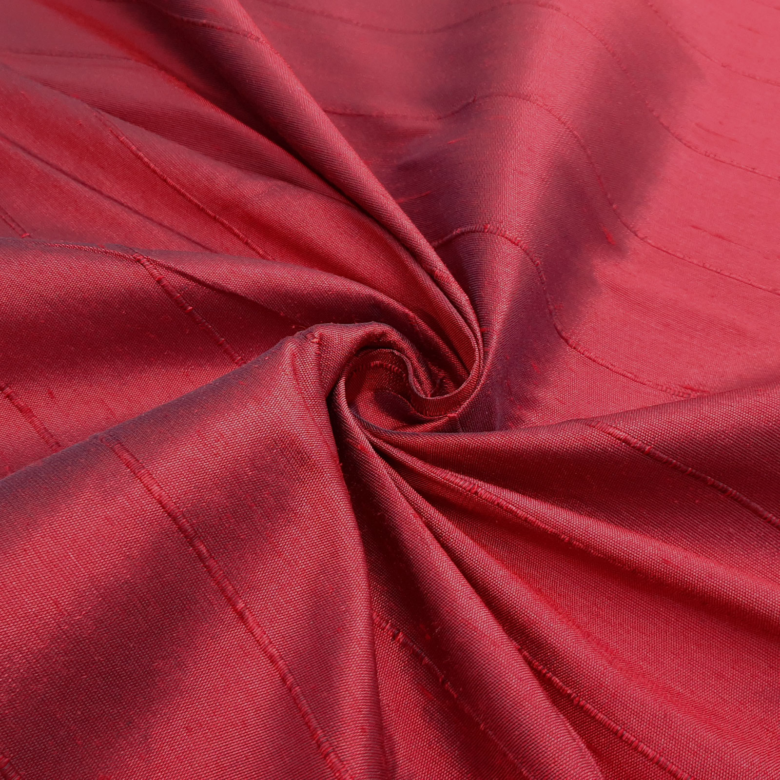 Sahco® B057 - møbeltrekk og dekorativt stoff - 100 % silke – Rubin