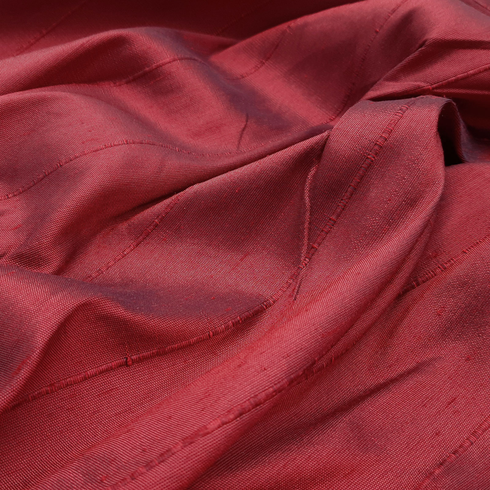 Sahco® B057 - møbeltrekk og dekorativt stoff - 100 % silke – Rubin