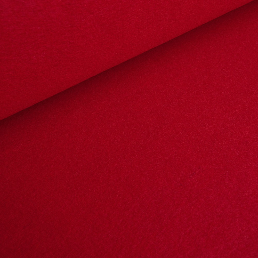Filt - håndverksfilt / pyntefilt – rød