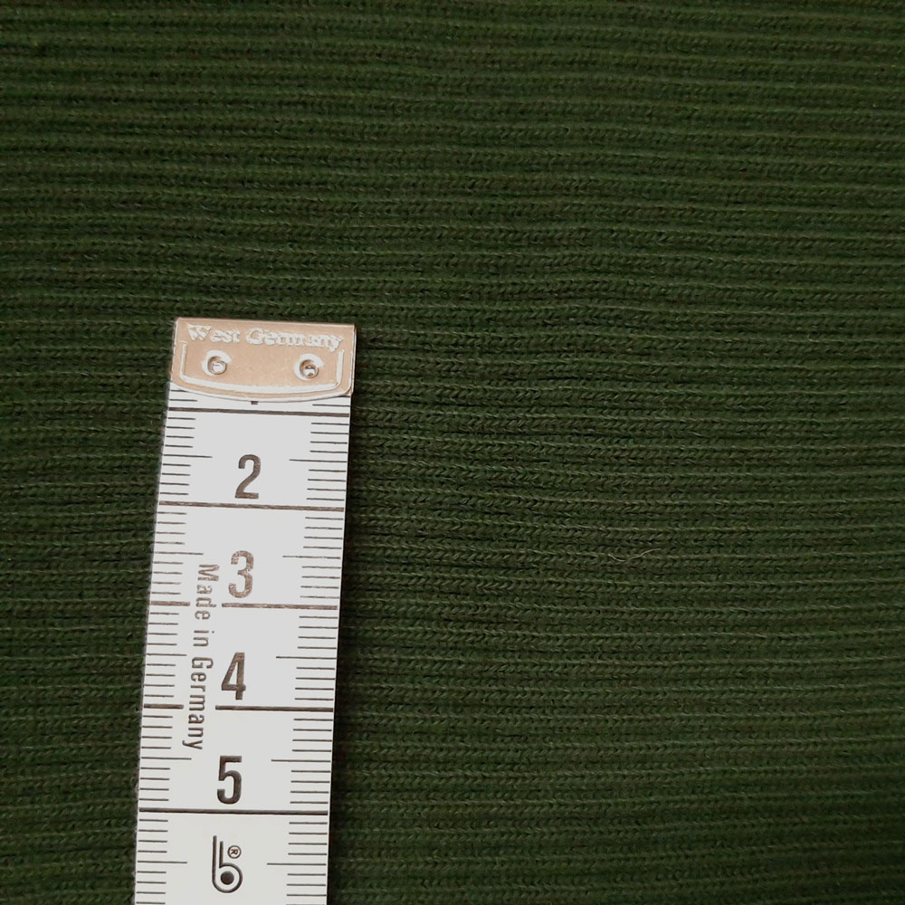 Livo - strikket linning - mørkegrønn - per 10 cm