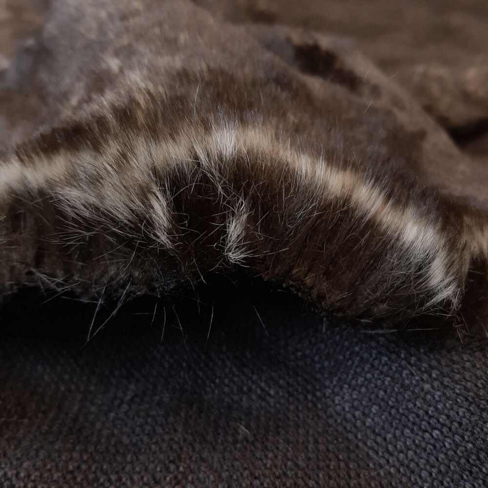 Wombat vevd pels - imitasjon av vevd pels - per 10 cm