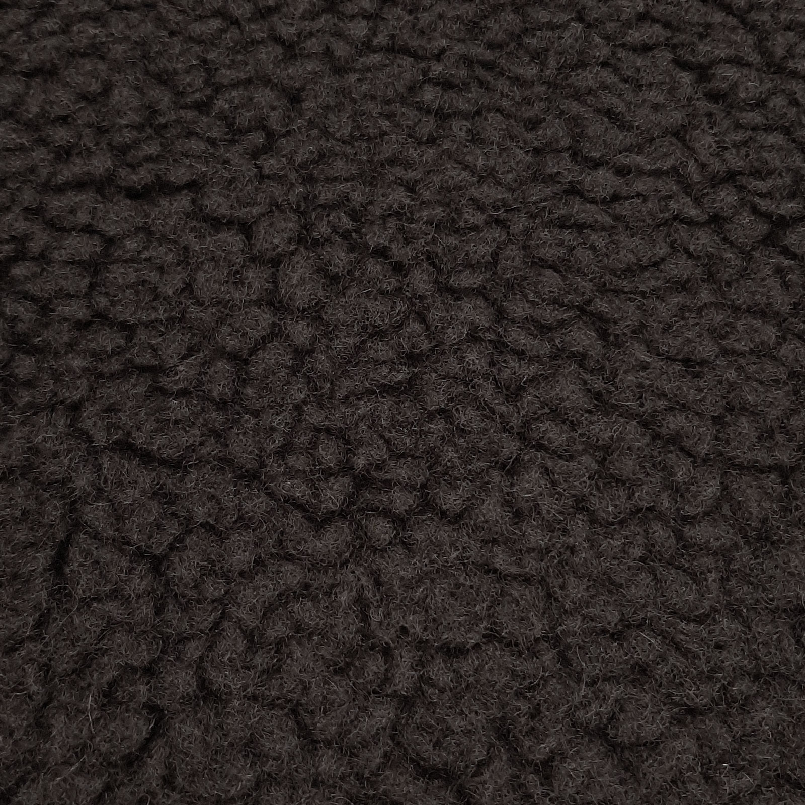 Shaun - Öko-Tex® saueullplysj - svart - per 10 cm