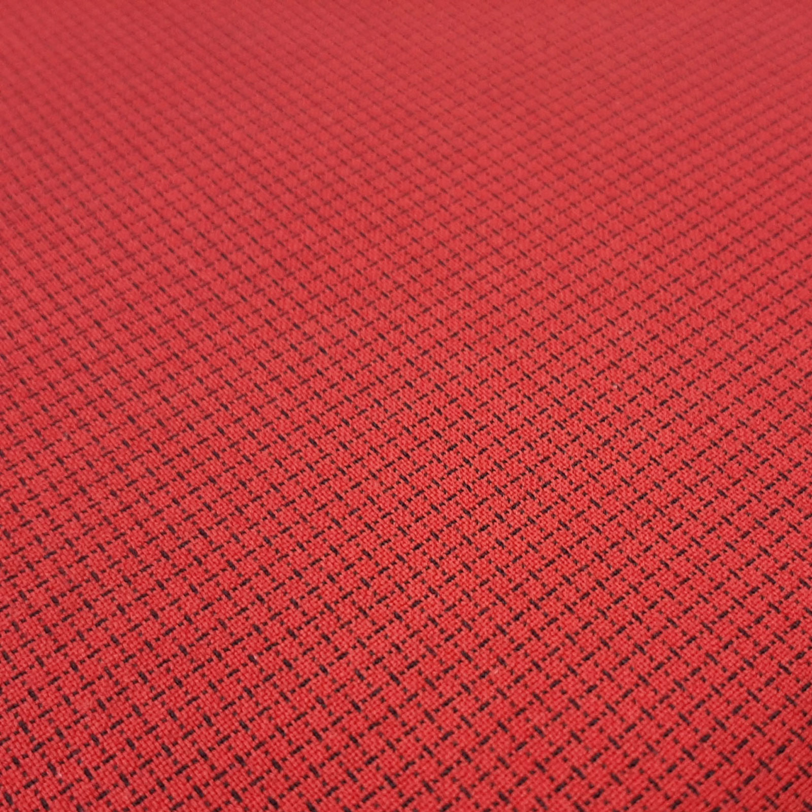 Cleo - Softshell med vevd rutete mønster - Flammehemmende - Rød