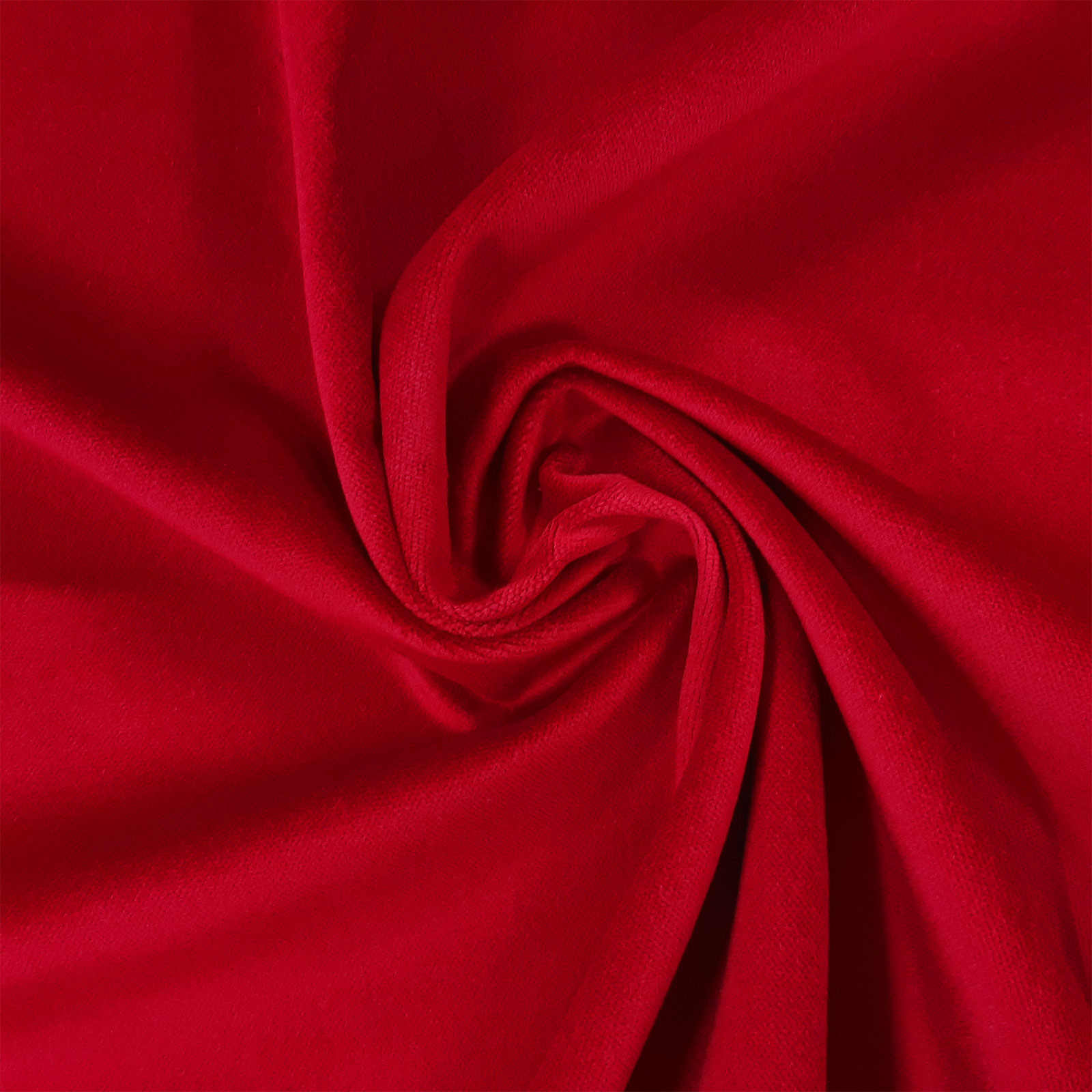 Friedrich – Møbelstoff fløyel - Flammehemmende – Rød