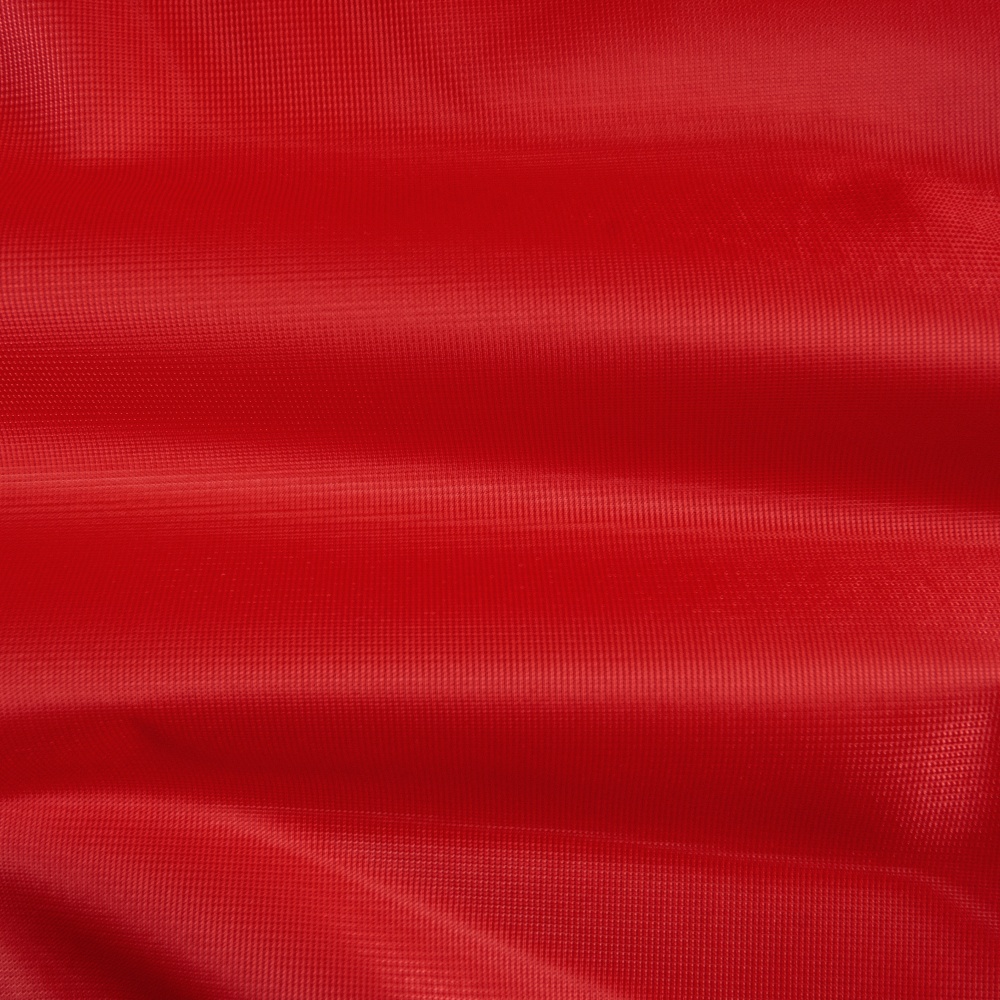 Ava flaggstoff - flaggstrikket polyester – Rød