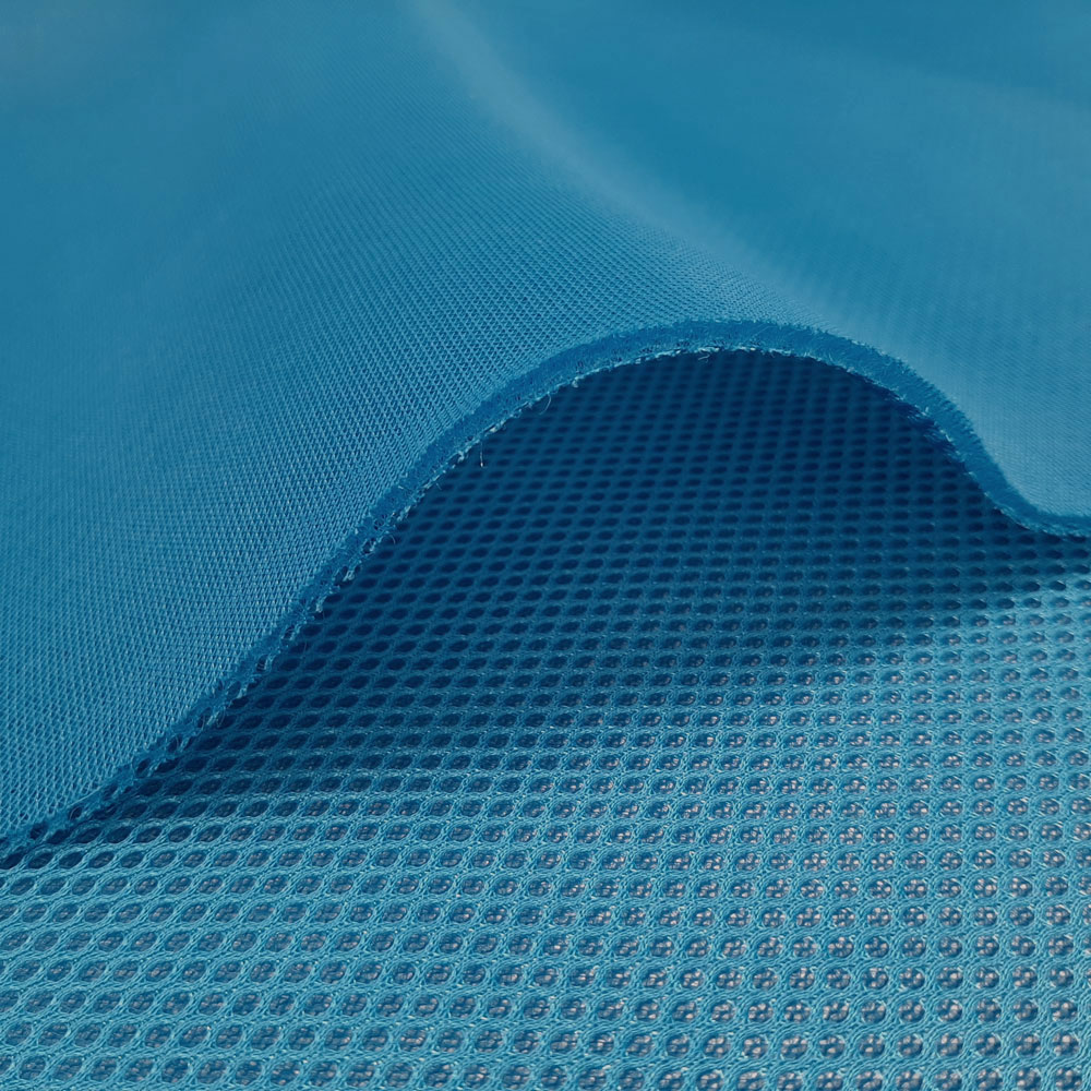 Air Mesh - Oeko-Tex® 3D mesh-stoff - Turkisblå