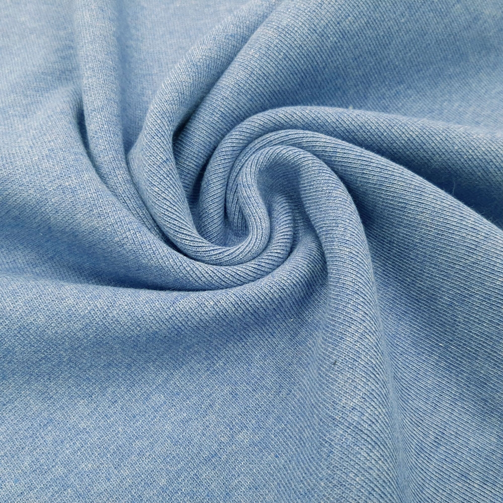 Tabea - Öko-Tex® strikket linning - rørformet stoff ekstra bred - per 10 cm - Pulver blå
